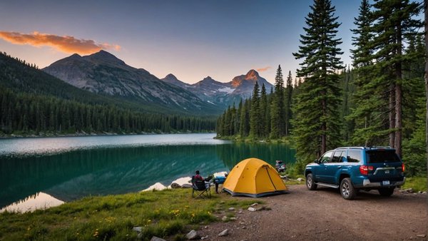 Découvrez le camping paisible près du lac de la seigneurie